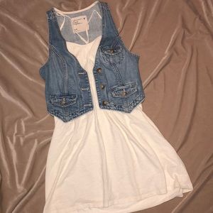 American Eagle Denim Vest